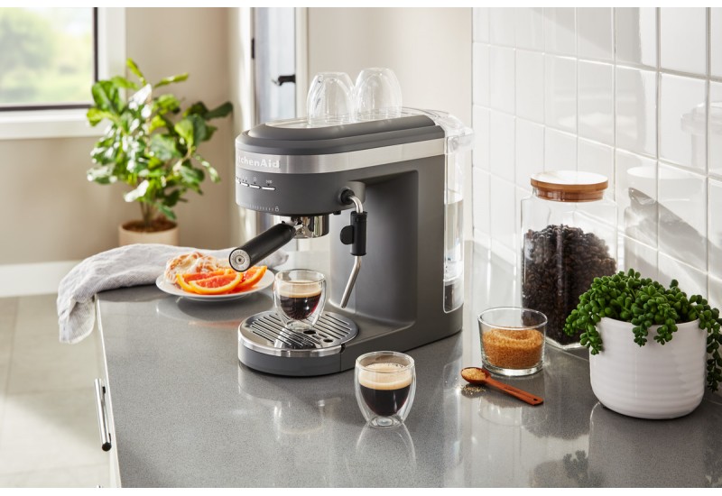 KitchenAid espresso kávovar 5KES6403 šedý mat